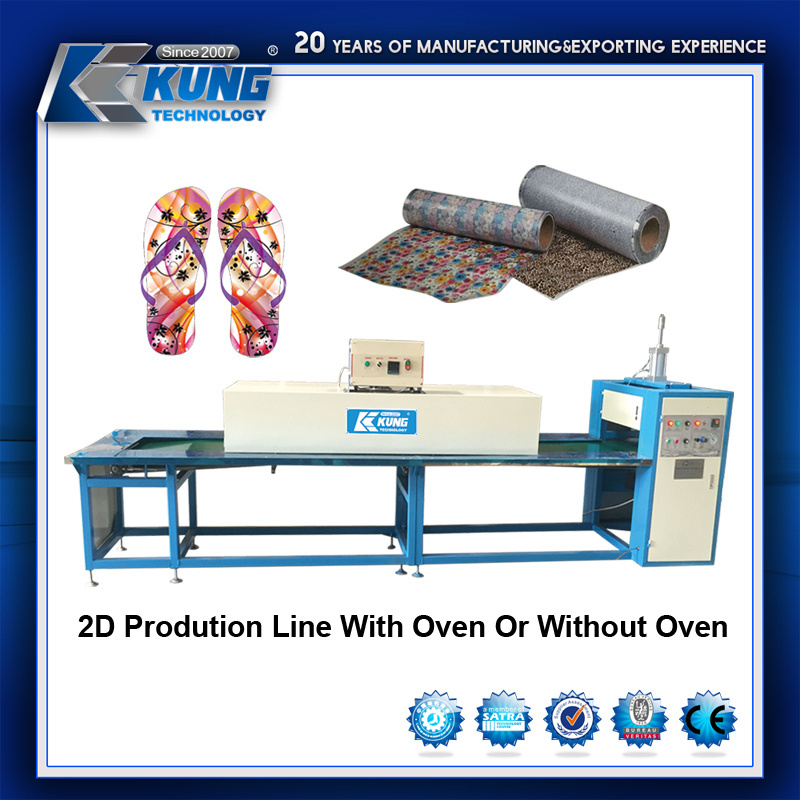 2D Production Line With Oven Or Without Oven 2D Printing Machine for Shoes Output15000 Pairs per 12 Hours