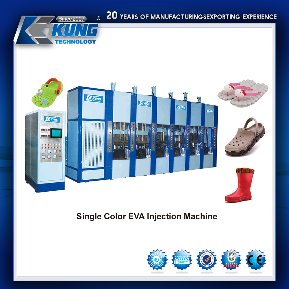 High Quality EVA Injection Molding Machine 6/8 Stations Slipper Sole Rainboot Making