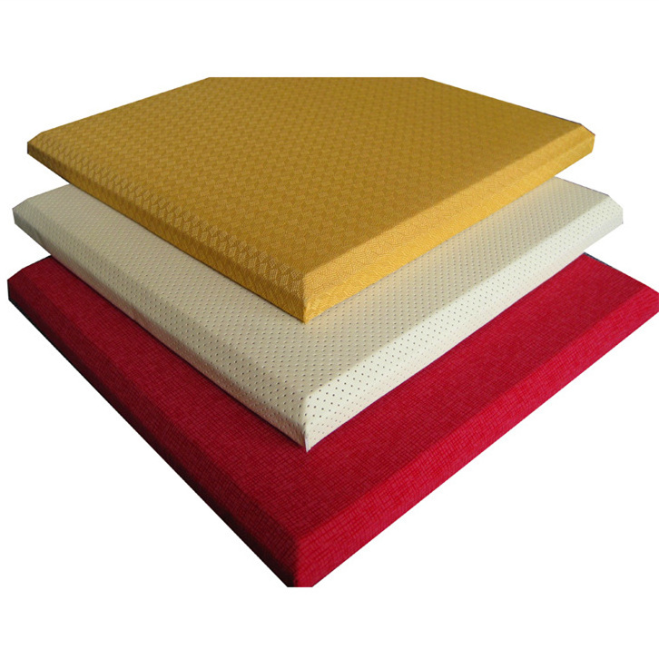 Fabric Wrapped Acoustic Panel Wall Sound Absorption Building Material