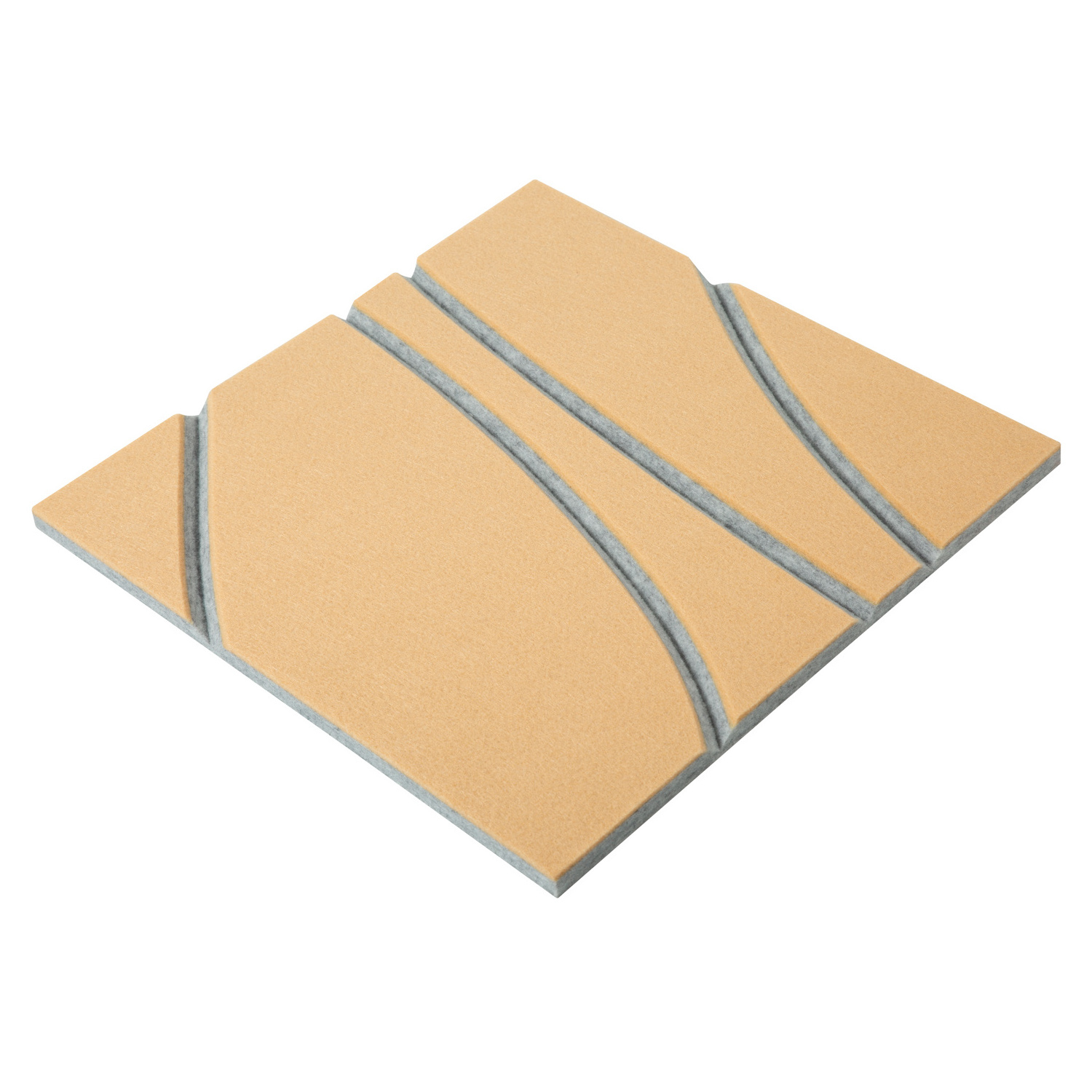 Polyester Fiber Fabric Covered Sound Insulation Acoustic Felt Panels for Wall