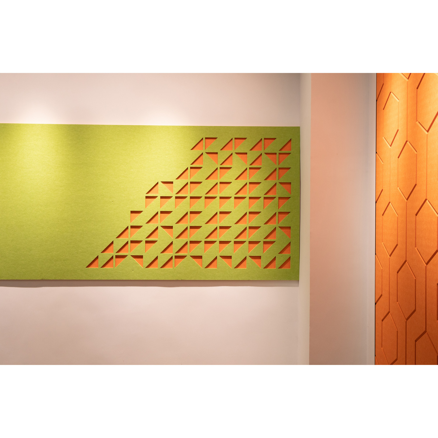 Sound Absorbing Acoustic Wall Panel Grooved Wood Slat Polyester Fiber Board Meeting Room Soundproof