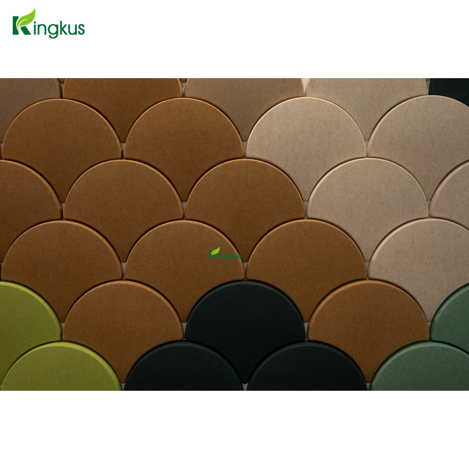 Ginkgo 2021 Art Acoustic Panel Absorber Board 3d Wall Felt Soundproof Office Decorative fiber acoustic panels