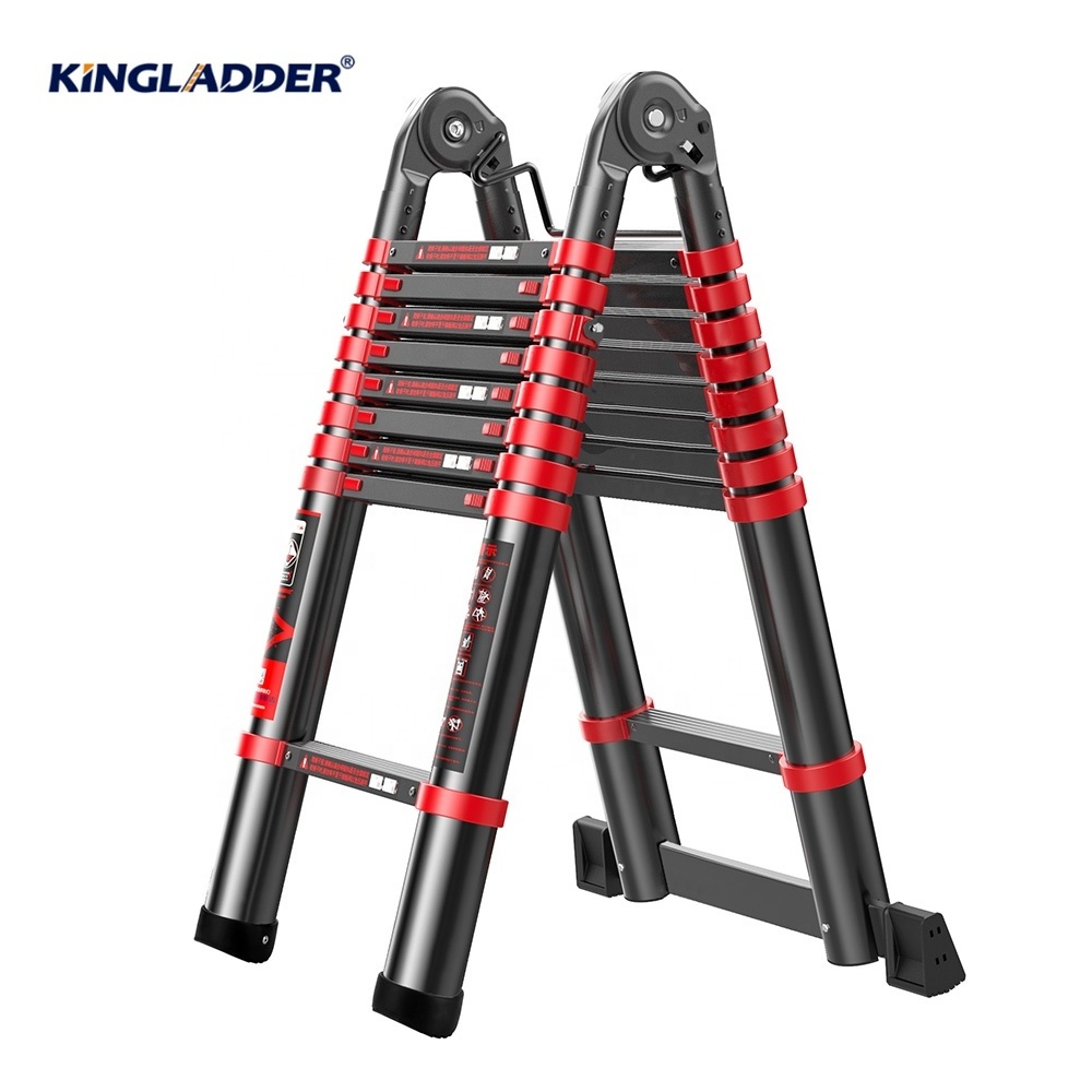 hot saleEngineering Herringbone household folding and thickening aluminum alloy multifunctional telescopic ladder