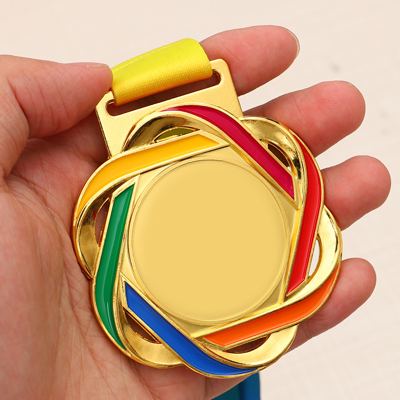 Custom Medal 3D Gold Silver Copper  Marathon Award Medals Sport With Ribbon