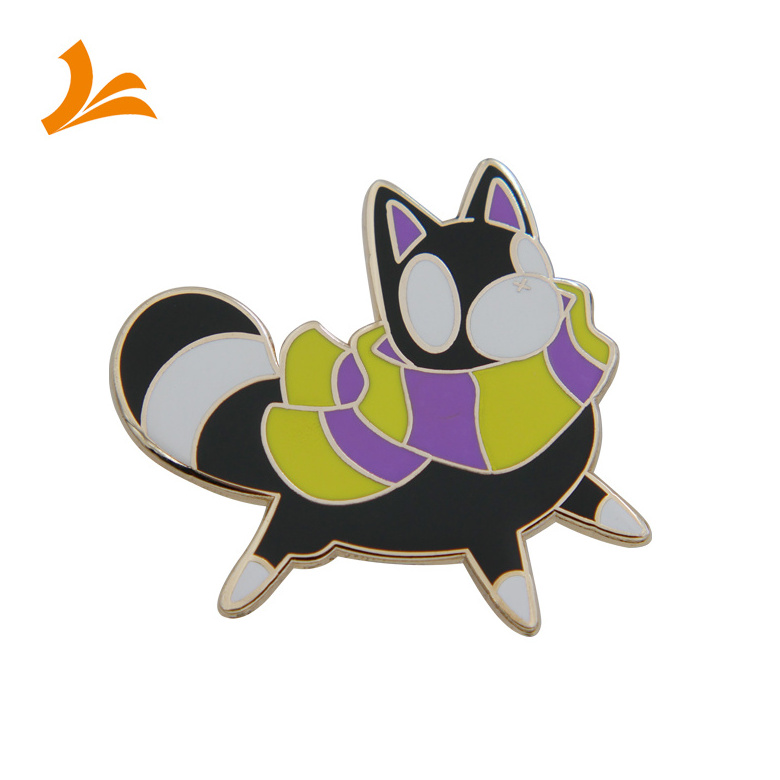 Factory Custom High Quality Metal Lapel Pins Manufacturer Design Cute Animal Hard Enamel Pins With Card