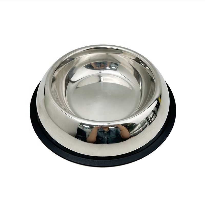 Easy to Clean Travel Water Food Feeders Dog Stainless Steel Pet Bowl