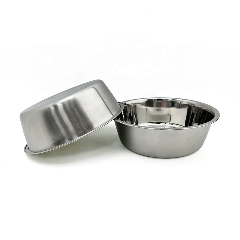 Custom Logo Dog Bowl Pet Feeding Metal Dog Food Bowls Stainless Steel Metal Feeders