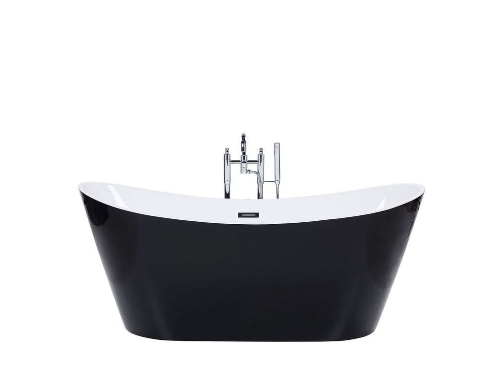 Basic Surround Best New Model Black Freestanding Rectangular Bathtub Acrylic With Faucets