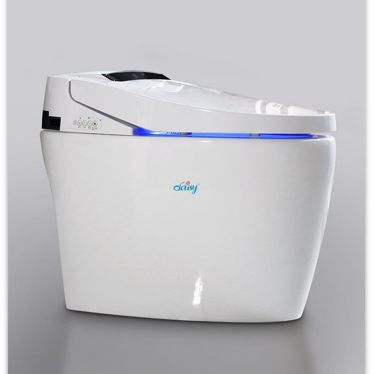 2021 New Custom Siphon Flushing Disinfection Light Bowl Sterilizer Led Automatic Portable Jet Flushing Smart Toilet On Hot Sale