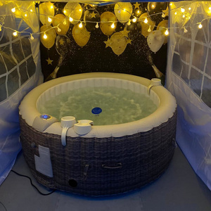 Round Shape Inflatable Outdoor Spa Hot Tub Adjustable Temperature High Quality Spa Hot Tub For Sale