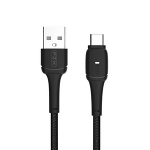 PZX V170/V171/V172 High Automatically power off Nylon Braided Data Cable With Light Usb Cable