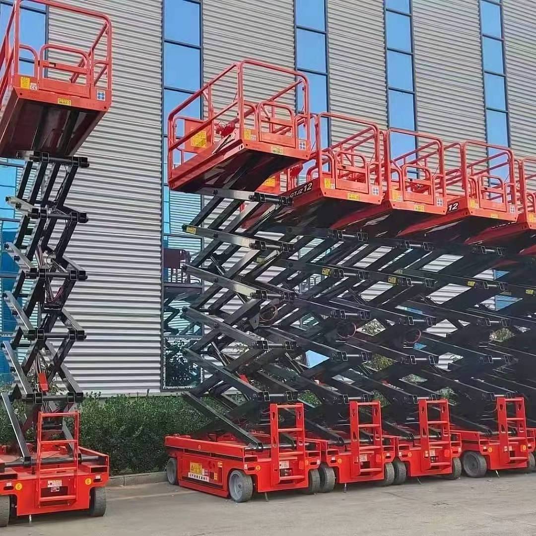 Qiyun Kinglift Hydraulic Electric Aerial Mobile Lifter Scissor Lift for Painting/ 2 Man lifter machine hydraulic sissor lift