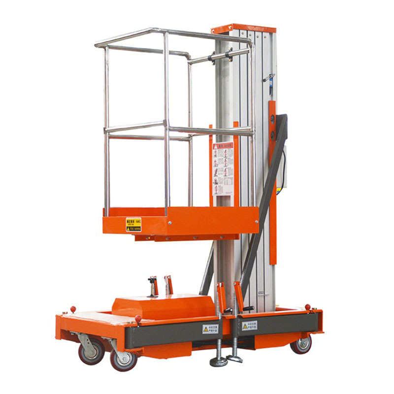 2023 Kinglift Factory Price 4-10m Warehouse Use  Manlift Single Mast Mobile Electric Aluminum Alloy Lifting Platform