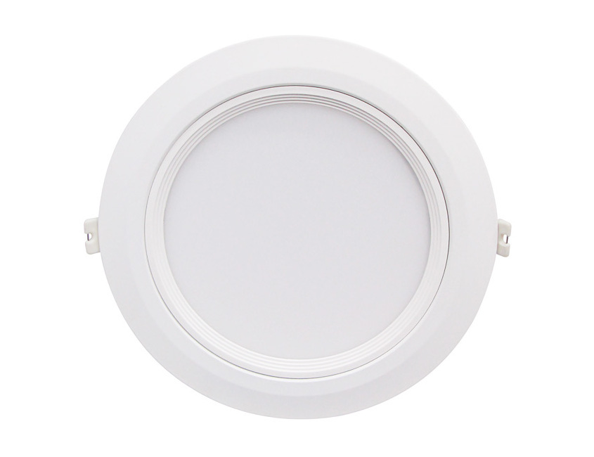 5/6 Inch LED Recessed Downlight Ceiling Fixture Can Light Baffle Trim Dimmable 14W 1000 LM 4000k Cool White Aluminum Round 100