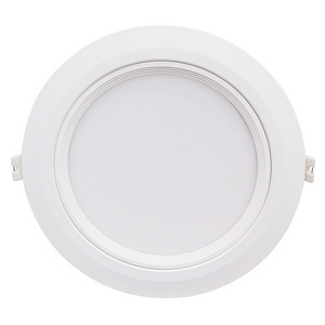 5/6 Inch LED Recessed Downlight Ceiling Fixture Can Light Baffle Trim Dimmable 14W 1000 LM 4000k Cool White Aluminum Round 100