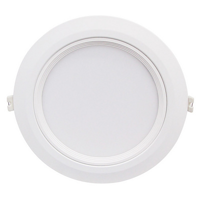 5/6 Inch LED Recessed Downlight Ceiling Fixture Can Light Baffle Trim Dimmable 14W 1000 LM 4000k Cool White Aluminum Round 100