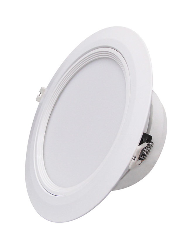 5/6 Inch LED Recessed Downlight Ceiling Fixture Can Light Baffle Trim Dimmable 14W 1000 LM 4000k Cool White Aluminum Round 100