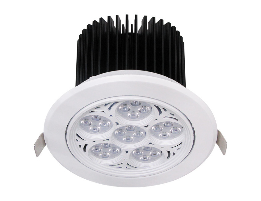 jewelry shop light 6 Inch Round LED Recessed Downlight  Baffle Trim Dimmable CRI 90 4CCT 2700K/3000K/4000K/5000K