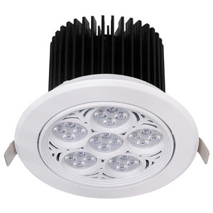 jewelry shop light 6 Inch Round LED Recessed Downlight  Baffle Trim Dimmable CRI 90 4CCT 2700K/3000K/4000K/5000K