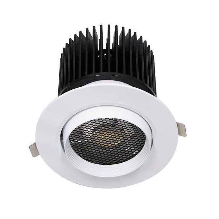 jewelry store light Ultra-Thin COB LED Recessed Down Light Recessed Ceiling Light Downlights Spotlight CRI 80 Baffle Trim