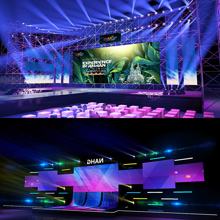 led display screen podium de concert complet customized portable stage equipment event concert outdoor concert stage