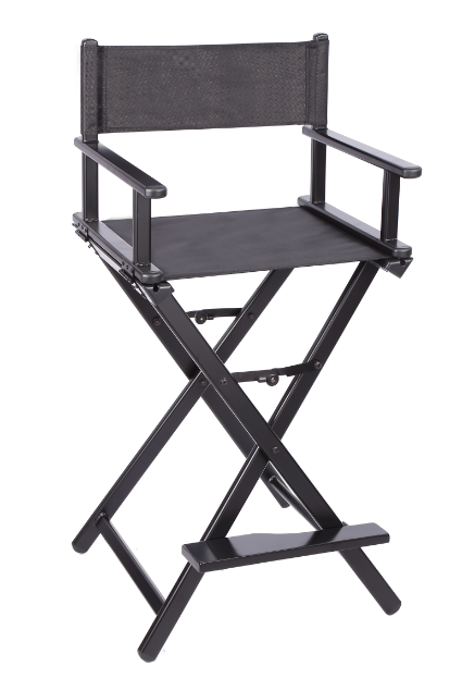 New design Aluminum professional Makeup Chair Director Chair Foldable Cosmetic Chair with headrest