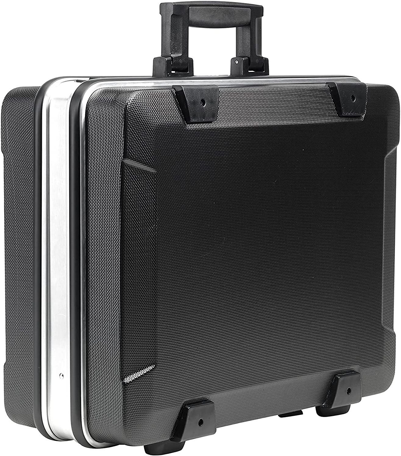 Aluminum Carrying Case  with lock Portable Wheeled Rolling Tool Case Box with Pocket Boards