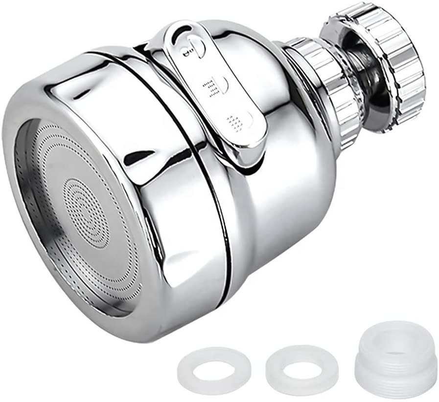 Kinglions 360 Swivel Faucet Tap Aerator- Adjustable 3 Mode Water Saving Faucet Nozzle Filter Faucet Tap for Bathroom Kitchen