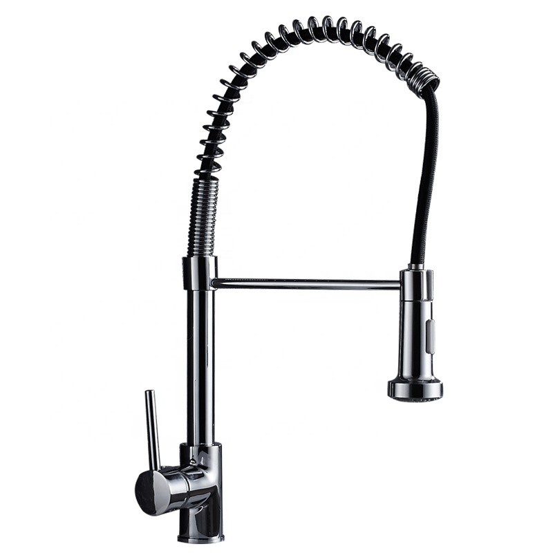 360 Degree Flexible Spring grifo Mixer  Kitchen Brass Pull Down RV Faucet For Sink