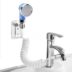 Kinglions Sink Faucet Hose Sprayer Hair Washing Hand Shower Spray Faucet with Hose for Indoor Outdoor Kitchen Bathroom Set