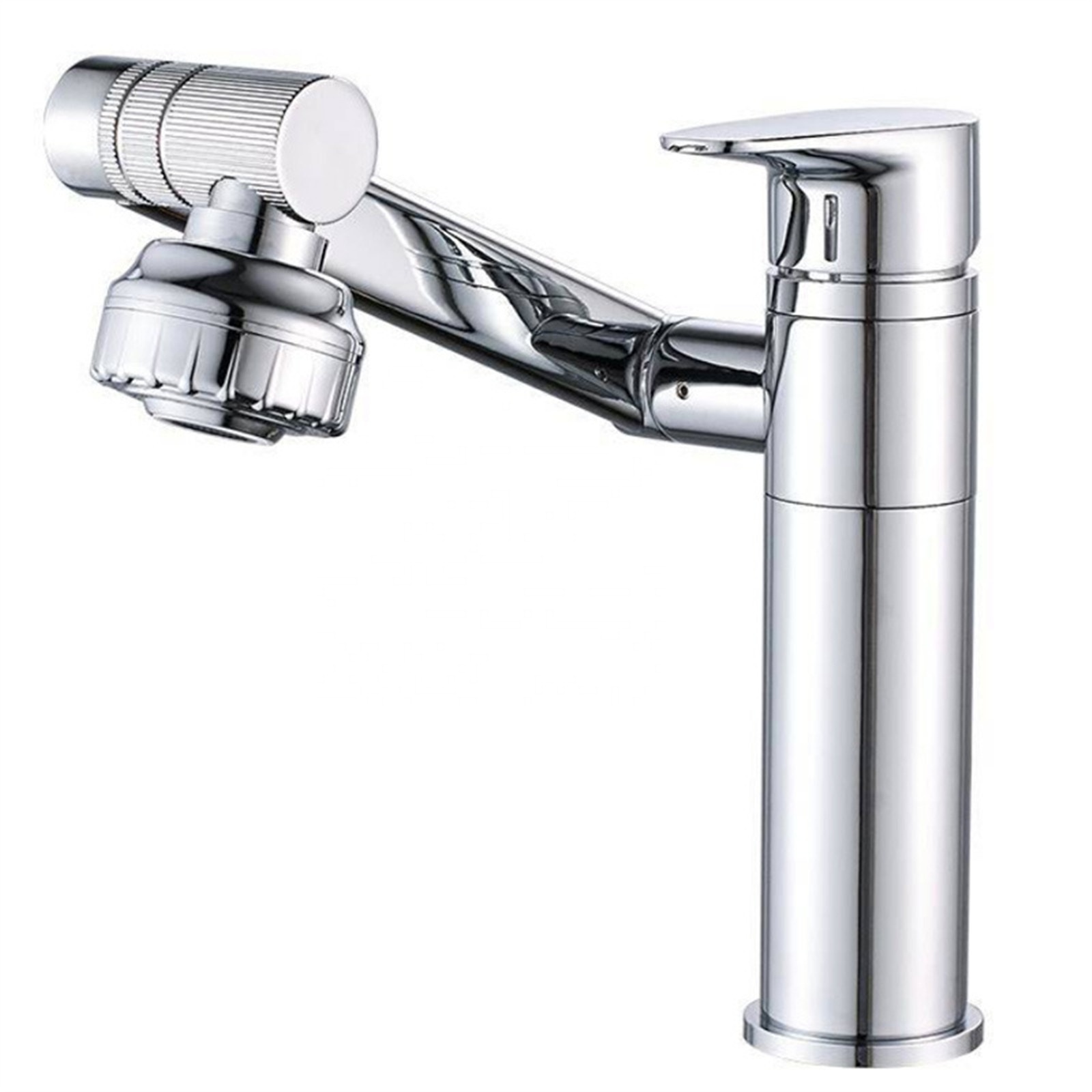 Kinglions Washbasin Faucet 360 Degree Rotating Faucets Hot and Cold Water Adjustable Multifunctional Faucet for Bathroom Sink