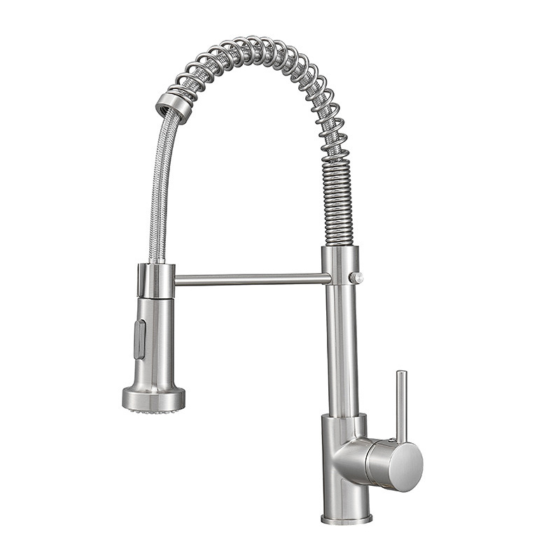 Kitchen Faucets with Pull out Industrial Spring grifo de la cocinae Stainless Steel Kitchen sink tap faucet