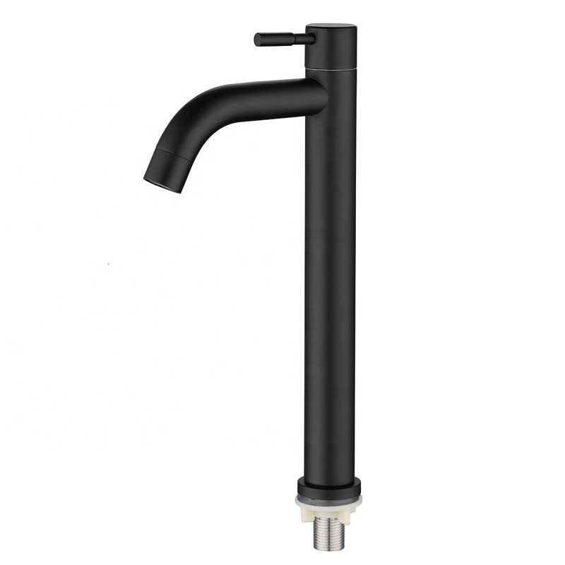 Faucet 304 Stainless Steel Bathroom Vanities Black Tall And Small Water grifo Basin Faucets For Cold