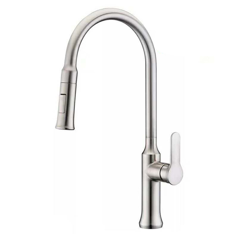 High End Kitchen Sanitary Pull down Kitchen Faucet Zinc Sink Faucet With Sprayer