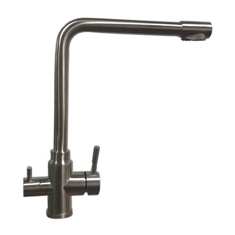 Dual Handle 3 Way Kitchen Drinking Water Taps Ro Water Filter Faucet