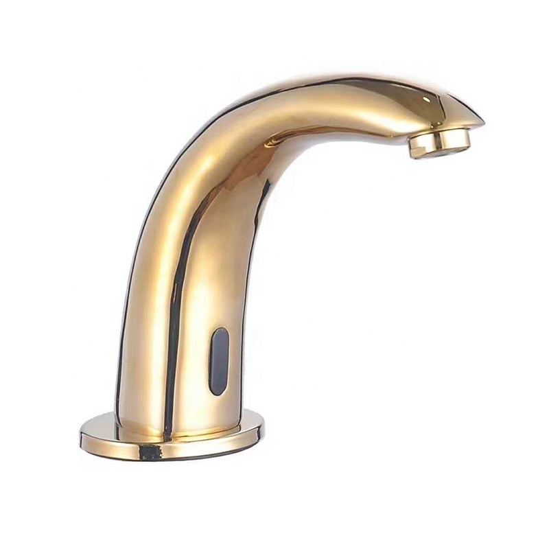 Sink Faucet Gold Sensor Shut Off Automatic Temperature Control Faucet Sensor Faucet