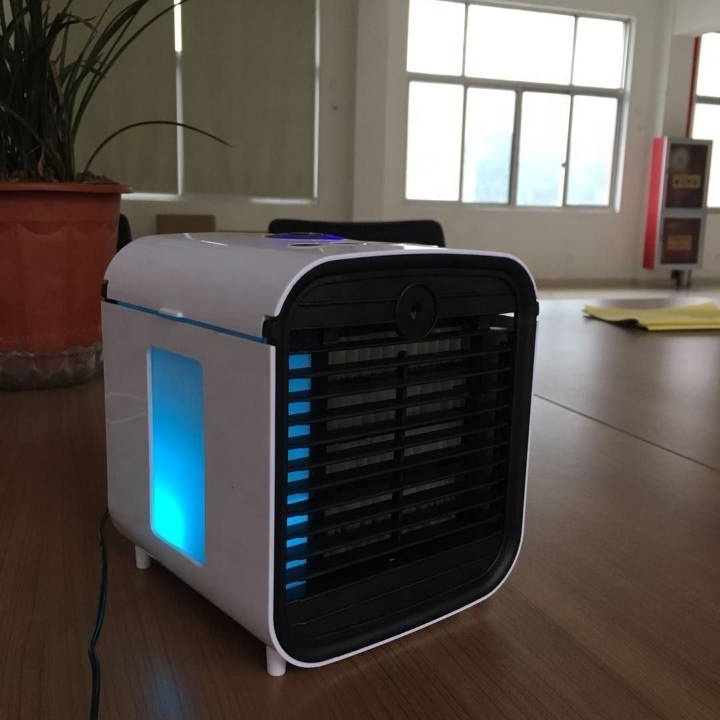 Household Electric 7 Color Led 430ML Ice Water Evaporative Humidifier Personal Aircooler Conditioner Portable Mini Air Cooler