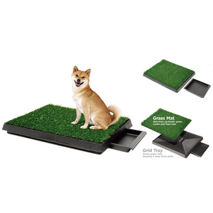 HH-208 Portable Pet Products anti-slip Dog toilet Cleaning grass PP dog pet potty toilet