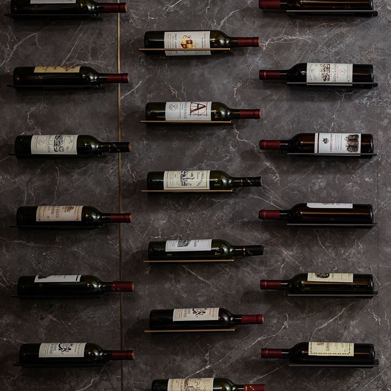 Wall Mounted Wine Rack Wine Bottle Holder Display Exhibition Creative Wine Wall Rack