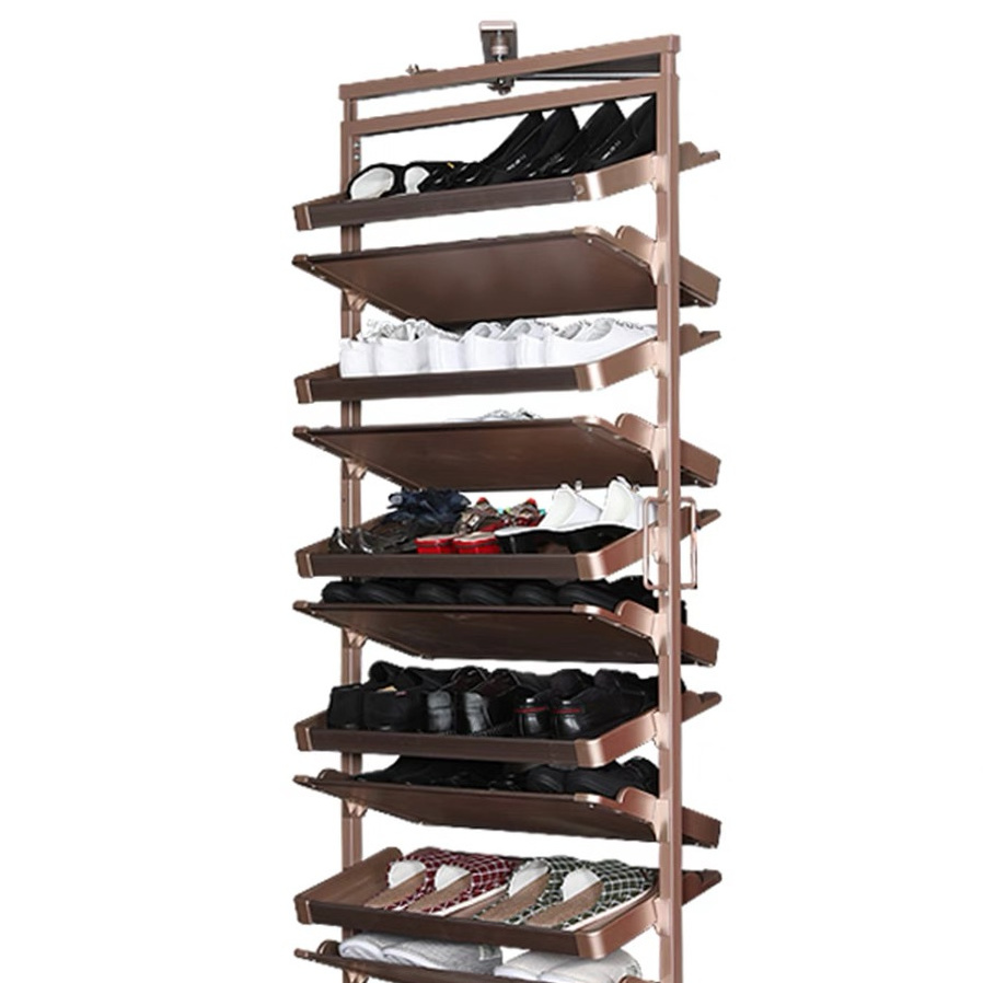 Aluminum High Quality Rotating Shoes Racks Display 180 Degrees Shoes  Organizer Storage