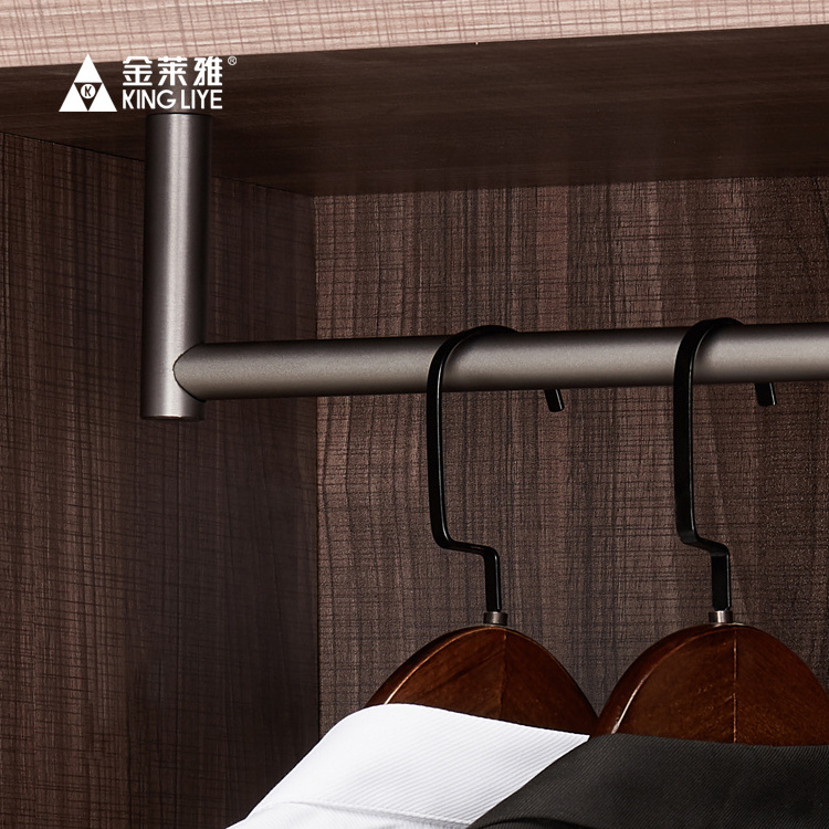 Factory Price Closet Rod Wardrobe Hanger Closet Hanging Rail for Bedroom