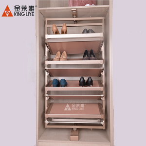 180degrees Rotary Shoes Shelf Rotating Shoe Organizer Rack 8 Layers Metal Living Room Furniture