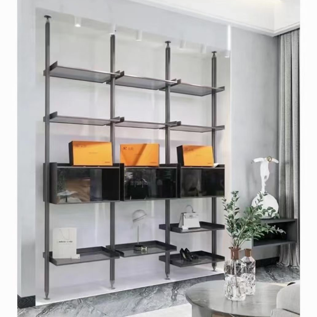 Customize Closet Cabinet Multi-function Creative  Aluminum Home Decoration Storage layer Morden Organizer Shelf  Living Room