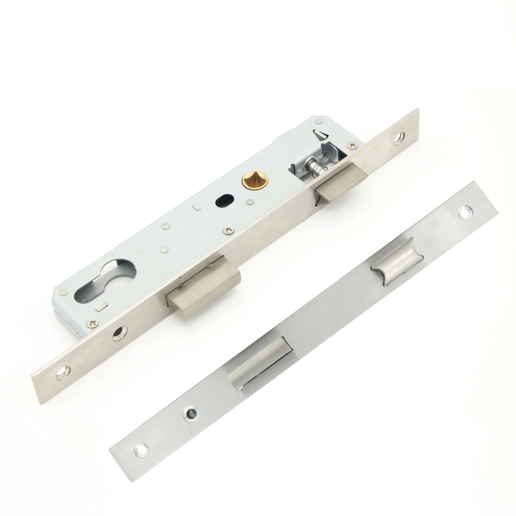 85mm center 25mm backset narrow mortise lock aluminum door lock Narrow Profile door lock