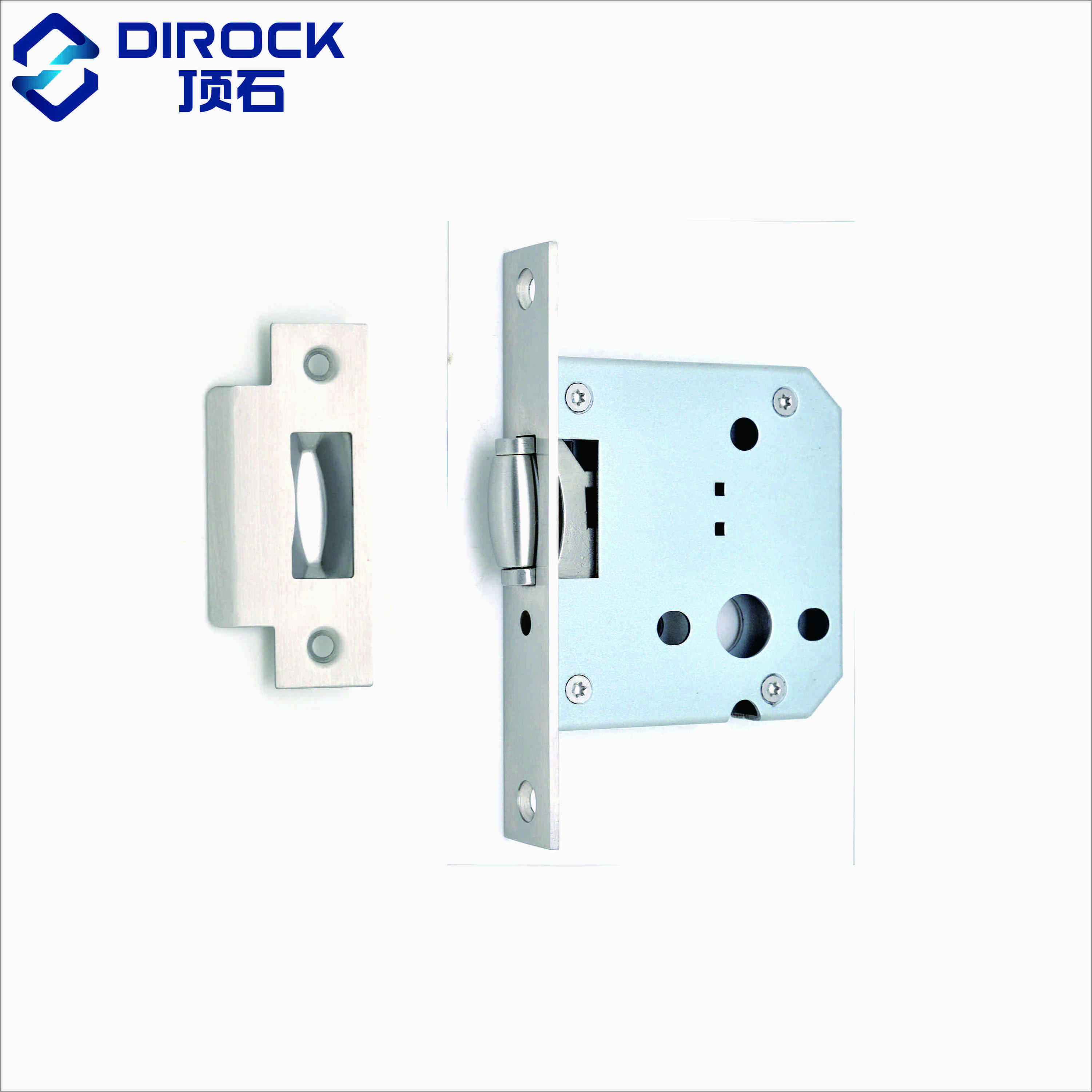 Stainless Steel Mortice ball latch Lockset small thin lock with roller passage lock