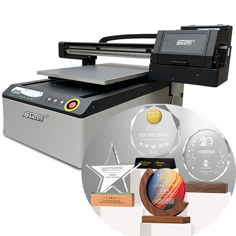 Digital Uv Flatbed Printer 6090 Ab Film Uv Dtf Printer Acrylic Crystal Sticker 6090 Uv Printing Machine For Metal Mug