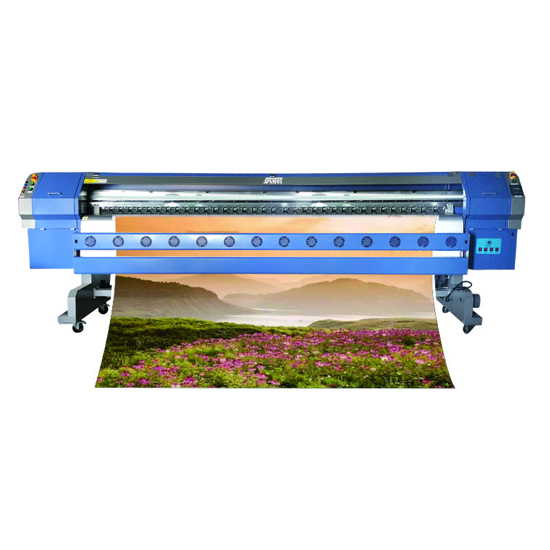 3.2m wall printer high resolution digital printers printing machine 4/8 print heads banner printer machine