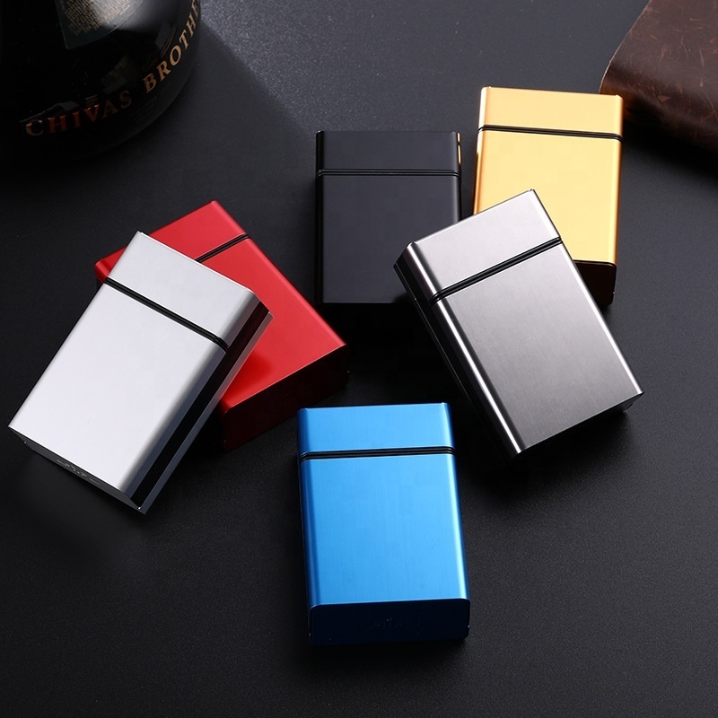 New Arrivals Cigarette Case Locking Aluminum Alloy Custom Side Opening Cigarette Box