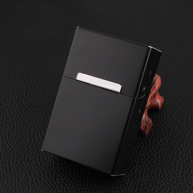 Fashionable Square Modular Design Aluminum Alloy  Cigarette Lighter Case with 20pcs Capacity