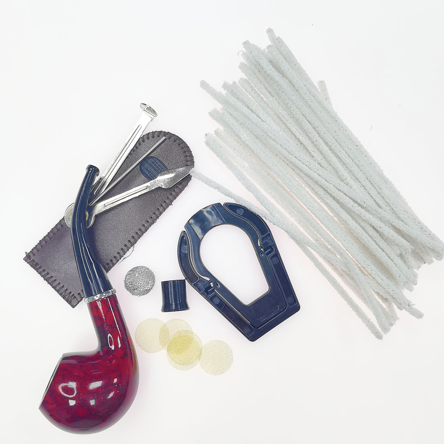 Smoking Pipe Accessories tobacco Pipe Kit with  Scraper Cleaners Holder and Other Tobacco Pipe Accessories